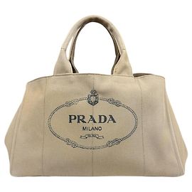 Borsa Tote Prada Canapa L Beige