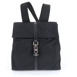 Gucci Jackie Leather Backpack Black