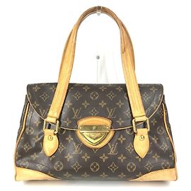 Louis Vuitton Monogram Beverly GM Shoulder Bag Brown