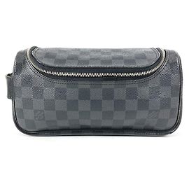 Pochette de toilette Louis Vuitton Damier Graphite Noir