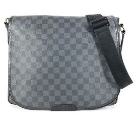 Bolsa Messenger Louis Vuitton Damier Graphite Preto