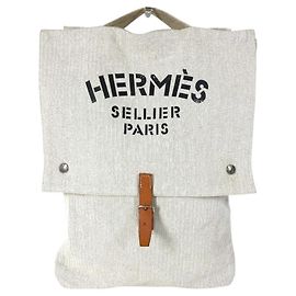 Hermès Bolso de Mano Aline Hermes Baggage Blanco
