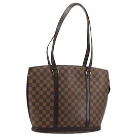 LOUIS VUITTON Damier Ebene Babylone Shoulder Bag SPO N51103 LV Auth 179561 Damier ebene
