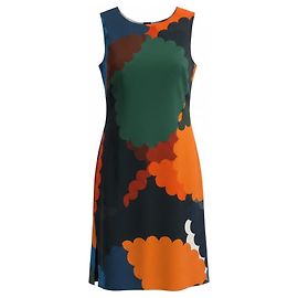 Vestido shift sin mangas Akris Punto con estampado multicolor Multicolor