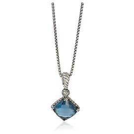 Pingente On Point em prata de lei, topázio e diamante David Yurman Outro