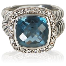Anel Albion de prata de lei, topázio e diamante David Yurman Outro