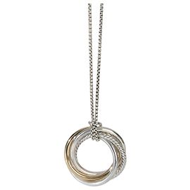 Collana Crossover in Oro Giallo 14K e Argento Sterling 1/4 David Yurman Altro