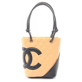 Sac cabas Chanel Cambon Line Small Noir Beige