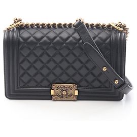 Borsa a tracolla Chanel Boy Nero