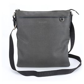 Bulgari Bvlgari Weekend Leather Shoulder Bag Brown Black