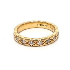 Anillo Chanel Coco Crush Mini Model Full Diamond Dorado