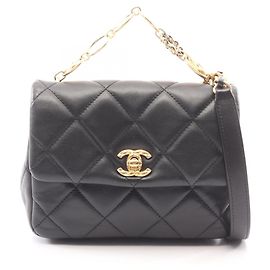 Bolsa de Ombro 2-Way Matelassé Chanel Preto