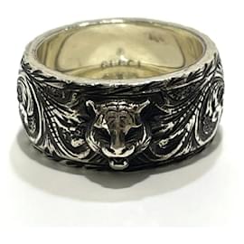 Anillo GUCCI cabeza de gato en plata Plata