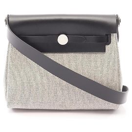 Borsa a tracolla Hermès Herbag Zip Mini Marrone Nero
