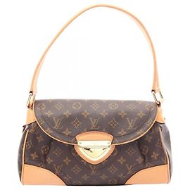 Bolsa de Ombro Louis Vuitton Beverly MM Marrom Monograma