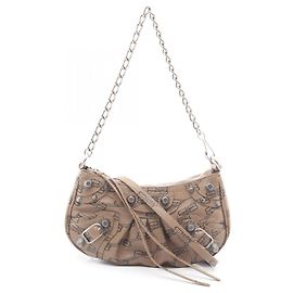 Balenciaga LE CAGOLE MINI BB 2-Way Handbag Brown
