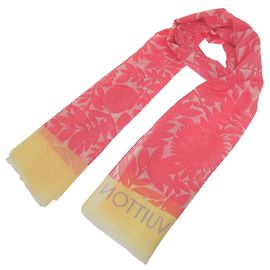 Pareo Louis Vuitton Tropical Flower Shawl Rosa Bianco Giallo