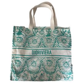 Mala Dioriviera Christian Dior Branco Verde
