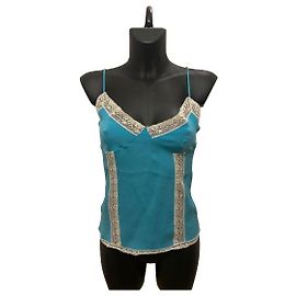 Dolce & Gabbana Top de renda azul e branco Dolce&Gabbana Outro