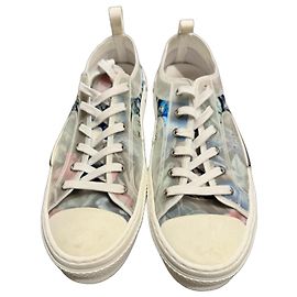 Dior B23 Sneaker Basse Stampa Floreale Trasparente Multicolore