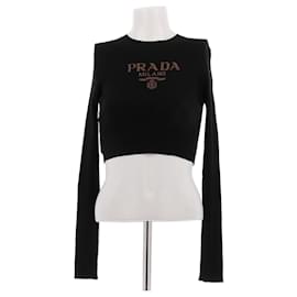 Prada Black Silk Top Black