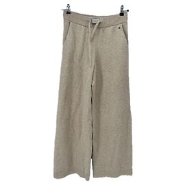 Tommy Hilfiger Beige wool jogging pants Beige