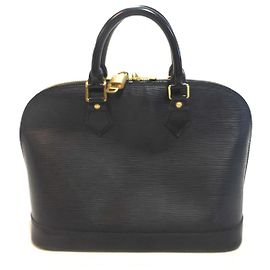 Borsa Louis Vuitton Alma in pelle nera - AR0977 Nero