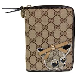 Gucci Compact Size Planner Cover Brown Beige