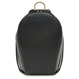 Louis Vuitton Epi Mabillon Backpack Black