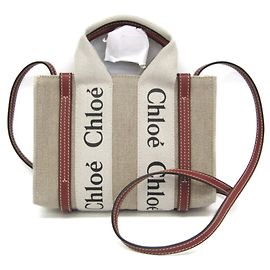 Mini borsa a tracolla Woody Chloé Beige