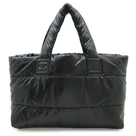 Borsa Tote CHANEL Coco Cocoon Tote GM Nero Bordò