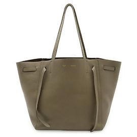 Céline Celine Cabas Phantom Small Belt Tote Bag Cinza