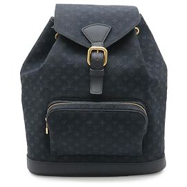 Zaino Louis Vuitton Monogram Mini Montsouris GM Blu