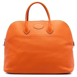 Hermès Orange Clemence Bolide 45 Orange