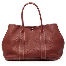 Hermès Red Negonda Garden Party 36 Rot Bordeaux