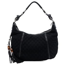 Bolsa hobo Gucci Black Guccissima em neoprene techno Horsebit Preto