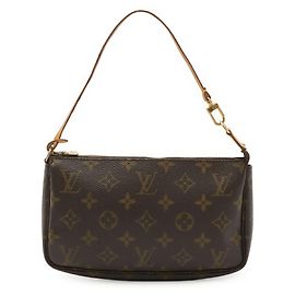 Louis Vuitton Monogram Pochette Accessoires Handtasche Braun