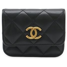 Mini Waist Pouch Chanel Matelassé Coco Mark Nero