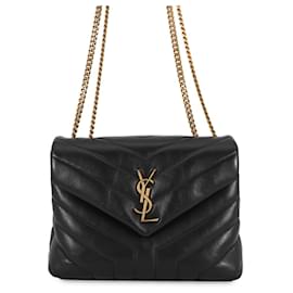Bolsa de ombro Loulou Small Chain Yves Saint Laurent Preto