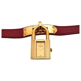 Hermès Reloj de pulsera para mujer Hermes Kelly en oro y cuarzo rojo Otro
