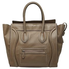 Céline Celine Luggage Mini Shopper Handtasche Tote Bag Grau