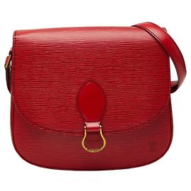 Sac bandoulière Louis Vuitton Epi Saint Cloud Rouge