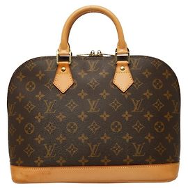 Louis Vuitton Monogram Alma PM Handbag Brown