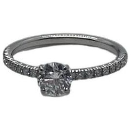 Cartier Diamantring Platin 0.42ct Silber