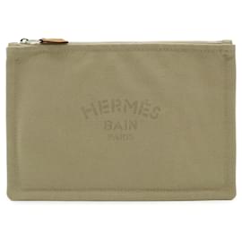 Hermès Pochette plate Hermes New Yachting PM Beige Sable