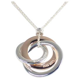 Collier Tiffany & Co. 925 Metal 1837 Interlocking Circle Autre
