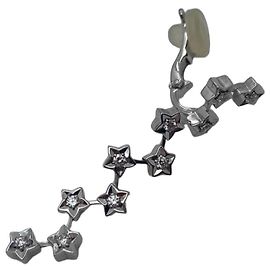 Orecchini Chanel Comet in platino e diamanti Argento