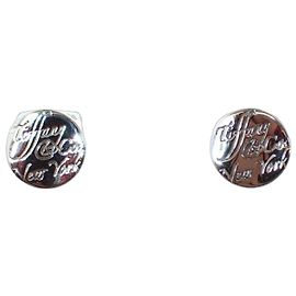 Tiffany & Co. Sterling Silver Stud Earrings Silvery