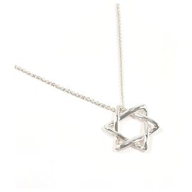 Colar Estrela de Davi Tiffany & Co. Prata