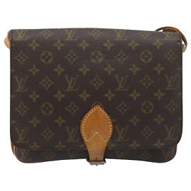 Bolsa Louis Vuitton Cartouchiere Monogram Canvas GM Marrom